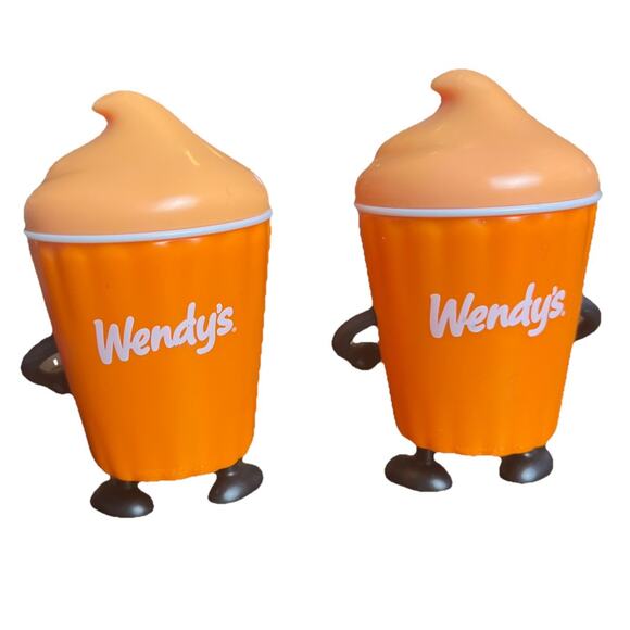 2025 Wendy's Frosty Frights Orange Ice Patch Lot Of 2 Figures Only, Kidcore Fun - Picture 2 of 7